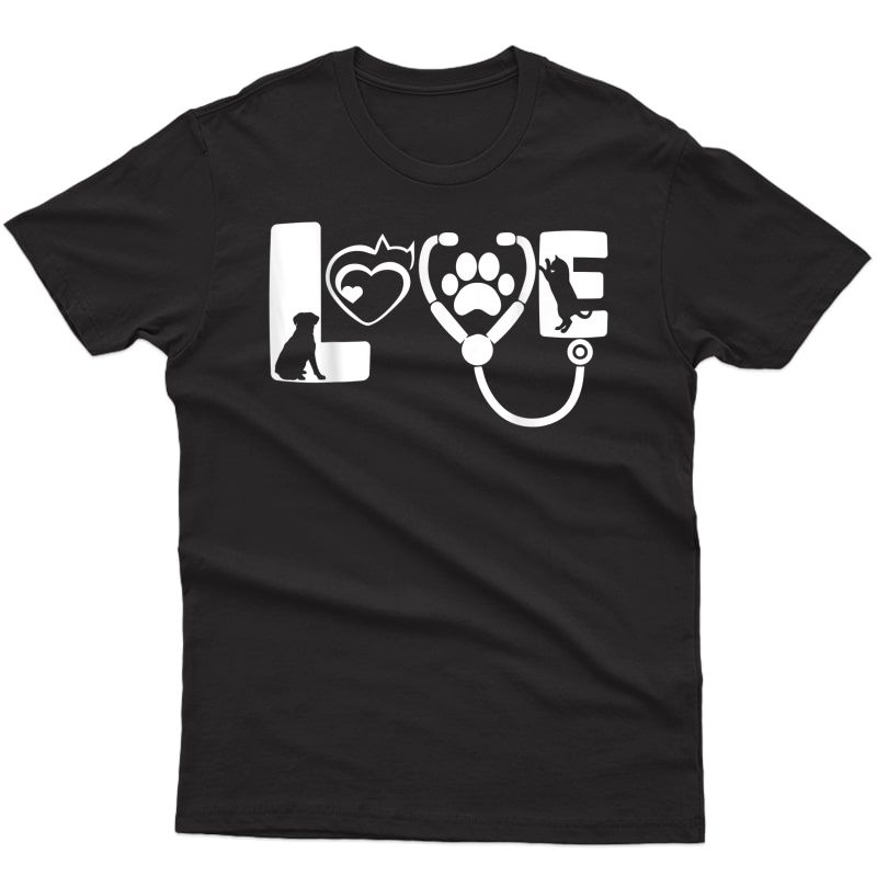 Love Animals Veterinarian T-shirt