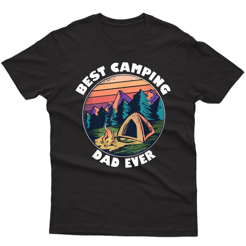S Camping Dad Shirt Best Dad Camper Gift Father Camping Tshirt