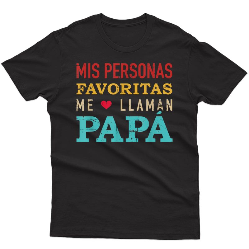 S Mis Personas Favoritas Me N Papá Vintage Retro T-shirt