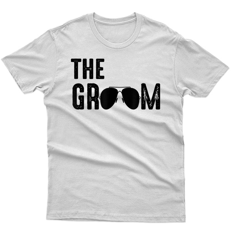 S The Groom Cool Shades Funny Bachelor Party Gift T-shirt