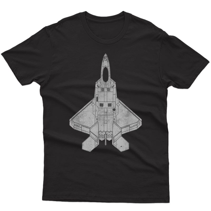 Military Aircraft F-22 Raptor Pilot Gifts T Shirt Usaf Tee