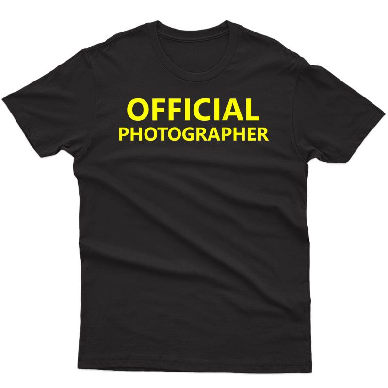  Photographer T-shirt Job Staff (back Printed)