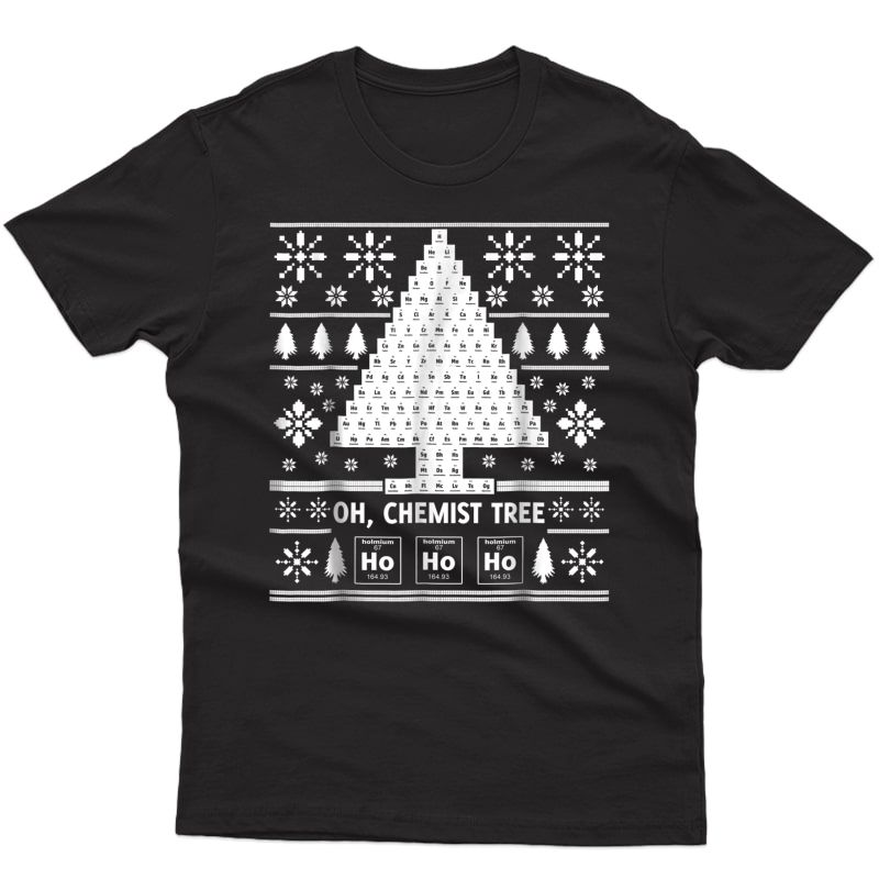 Oh Chemist Tree Ugly Christmas T-shirt