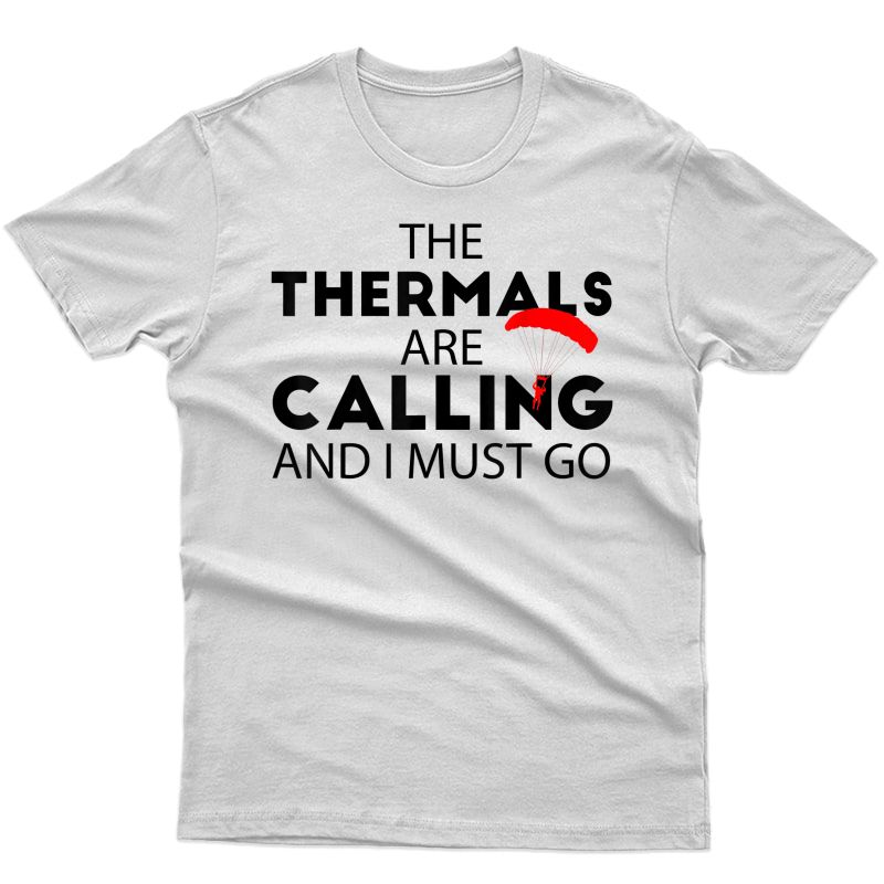 Paragliding Shirt | Paraglider In A Thermal Pilot T-shirt
