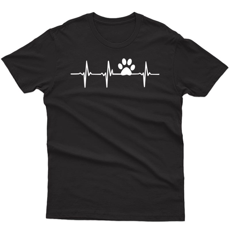 Paw Print Heartbeat Veterinarian Vet Tech T-shirt