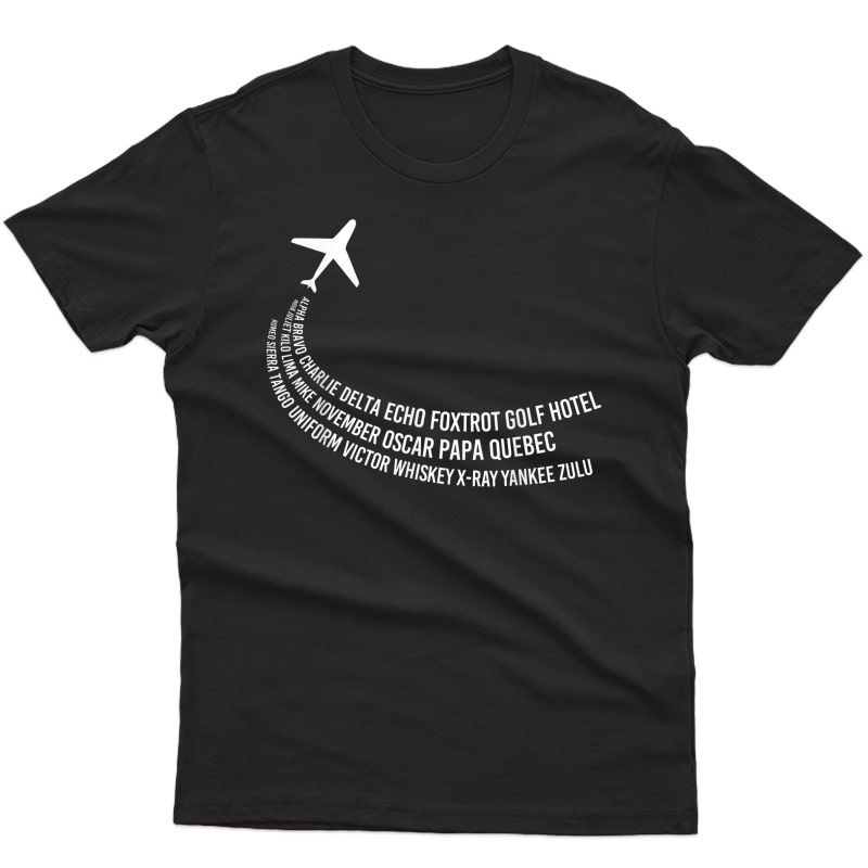Phonetic Alphabet T-shirt | Pilot Airplane Shirt