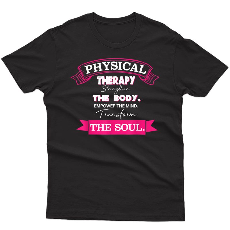 Pink Physical Therapy T Shirt Gift For Therapist