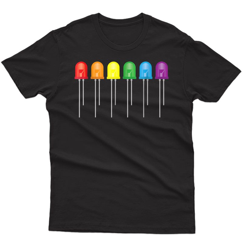 Rainbow Led Engineer T-shirt | Cute Gay Lgbt Nerd Shirt