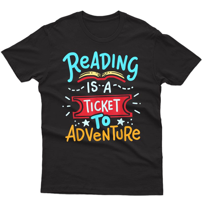 Reading Adventure Library Student Tea Book T-shirt