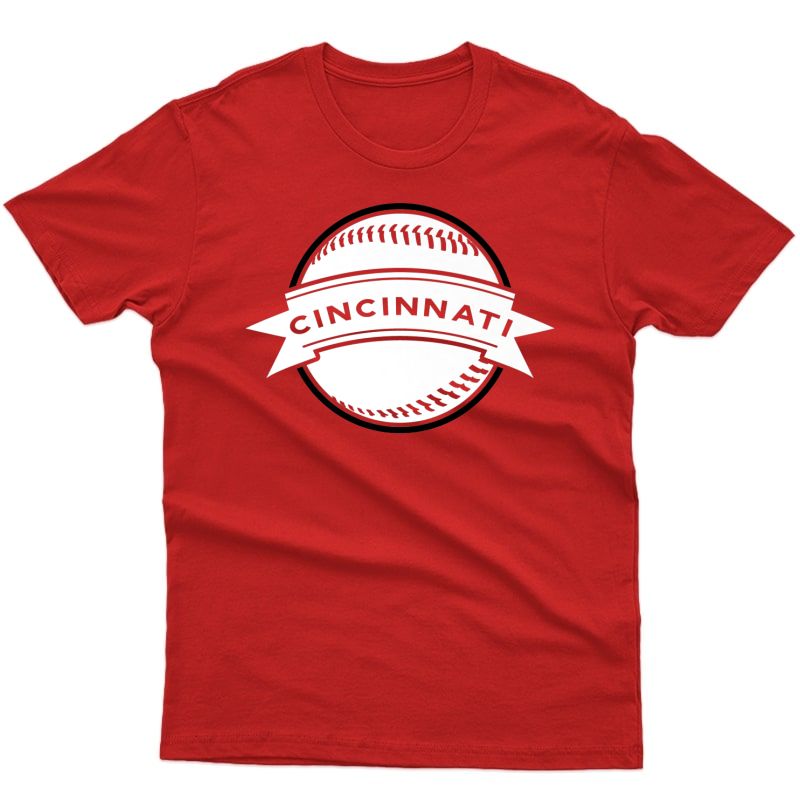 Retro Cincinnati Baseball Cin Home Game Graphic Ts Shirts