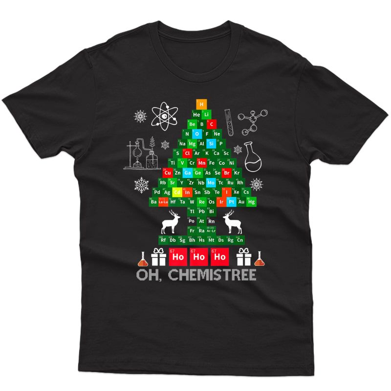 Science Christmas Shirt Oh Chemist Tree Chemistree Chemistry Premium T-shirt