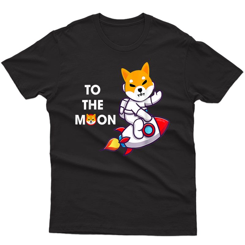 Shiba Inu Cryptocurrency Coin Shirt Hold To The Moon Funny T-shirt