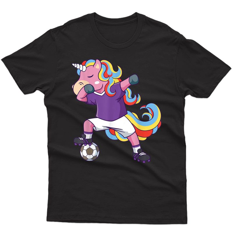 Soccer Unicorn Dabbing T-shirt