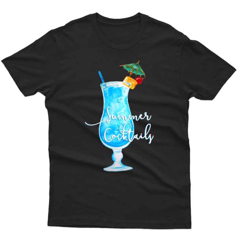 Summer Cocktails Beach Island Ocean Alcohol T-shirt