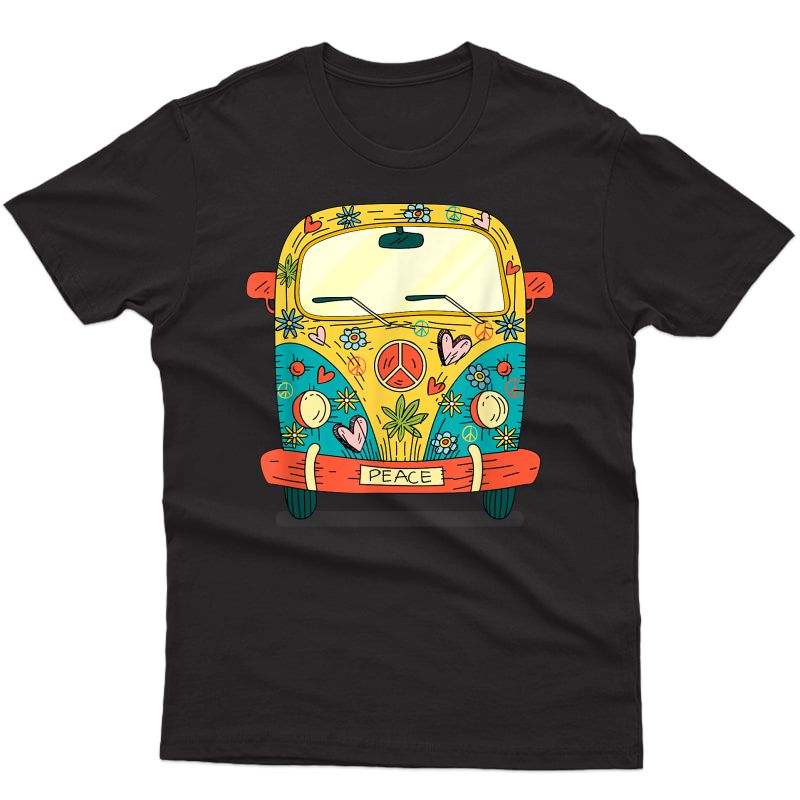 Surf Camping Bus Model Love Retro Peace Hippie Surfing 60s T-shirt