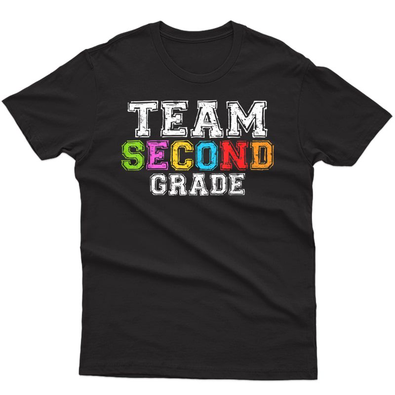Team Second Grade T-shirt 2nd Grade Tea Student Gift T-shirt