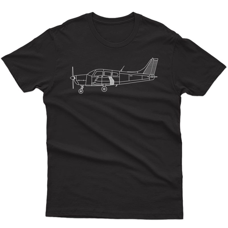The Warrior: Pilot Airplane T Shirt Front & Back