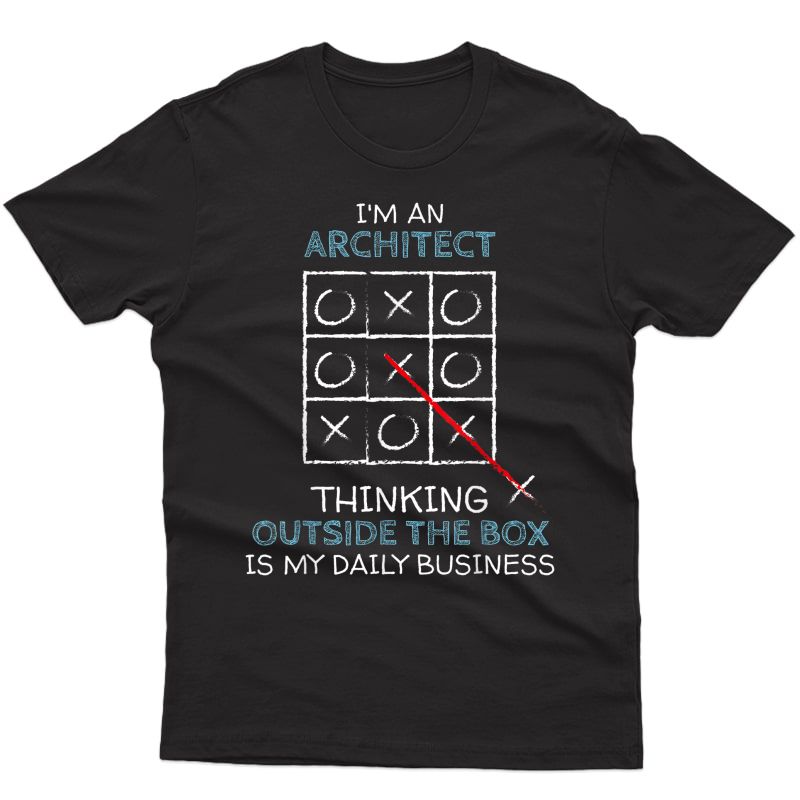 Think Outside The Box Colleague Farewell Gift Architect T-shirt