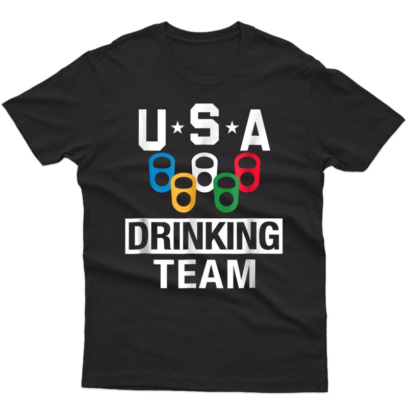 Usa Drinking Team Shirt Beer Party T-shirt