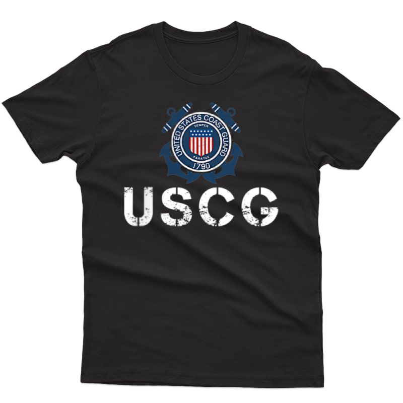 Uscg Military T-shirt U.s Coast Guard Veteran T-shirt S T-shirt