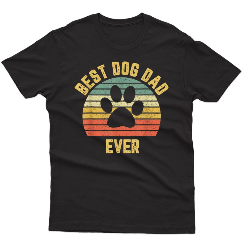 Vintage Dog Dad Shirt Cool Father's Day Gift Retro T Shirt
