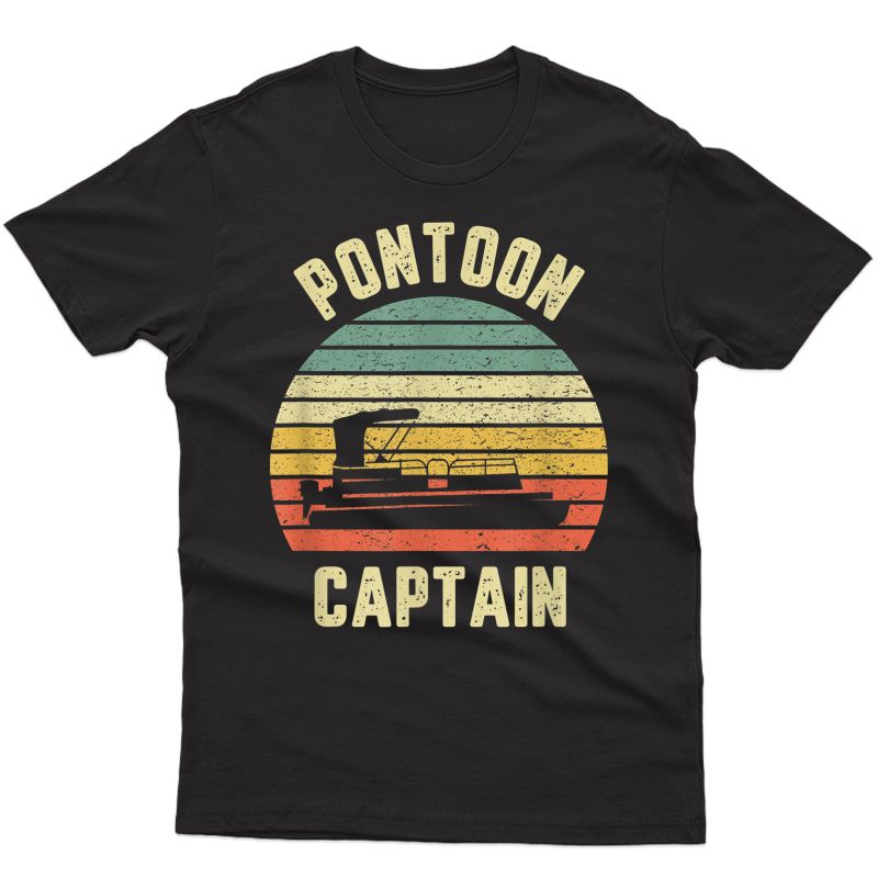 Vintage Pontoon Captain Shirt Funny Pontoon Boat T-shirt