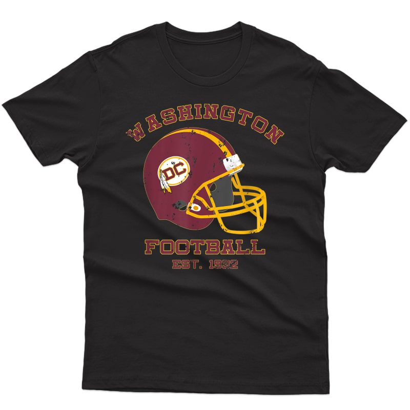 Vintage Washington Football Dc Sports Team Novelty Gift T-shirt
