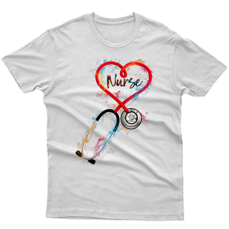 Watercol Nurse Life Nursing Clinical Funny Birthday Gift T-shirt