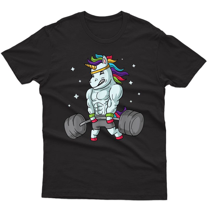 Weightlifting Unicorn - Funny Deadlift & Gym Gift T-shirt