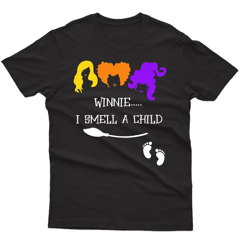 Winnie I Smell A Child Halloween Pregnancy Announcet Premium T-shirt