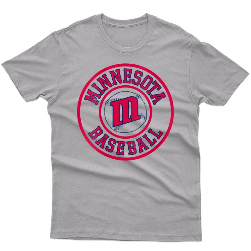  Minnesota Baseball Badge | Minneapolis Twin City Retro Gift T-shirt