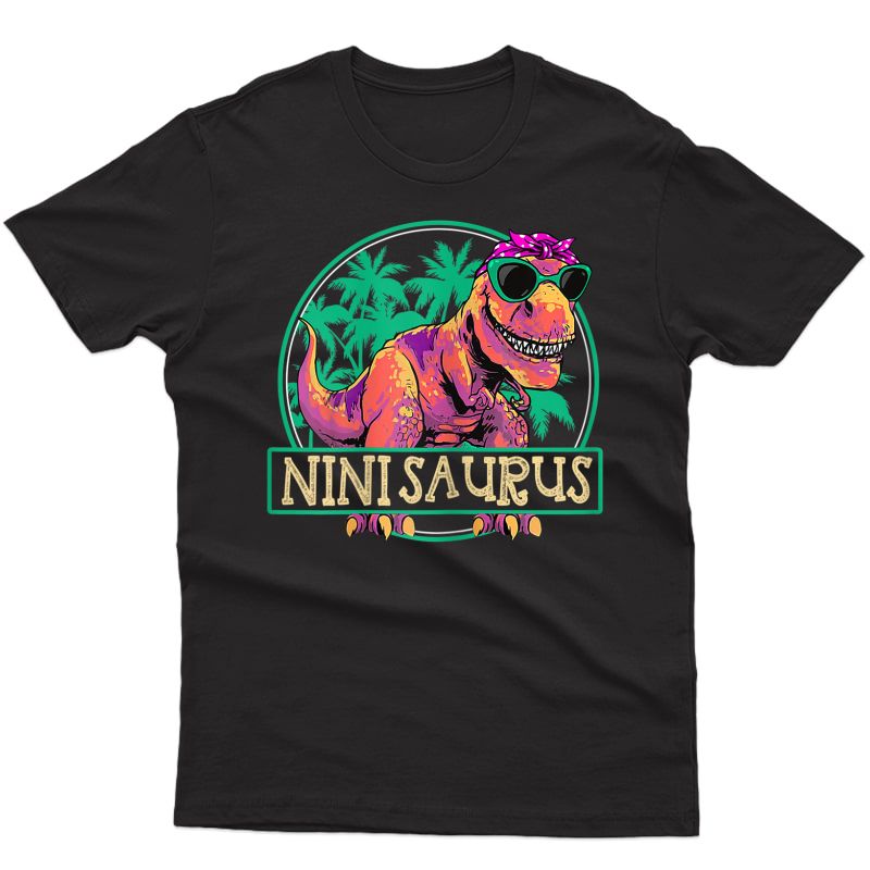  Mother's Day Gift Ninisaurus T Rex Nini Saurus Dinosaur T-shirt