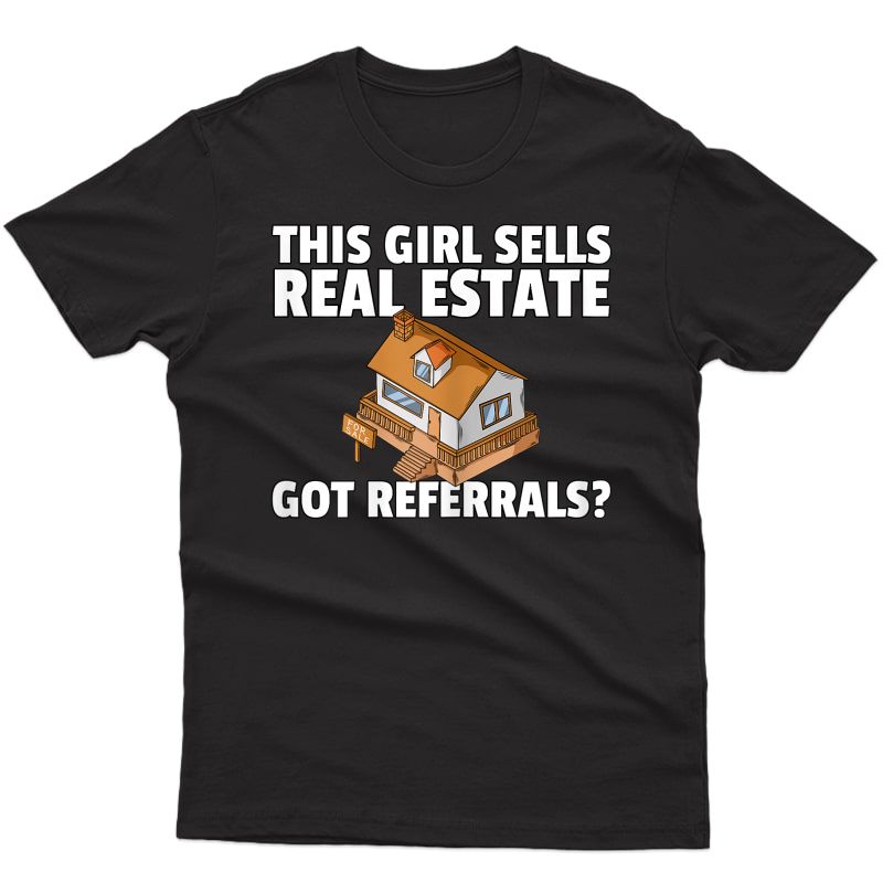  This Girl Sells Real Estate Agent Gift Realtor Investor T-shirt