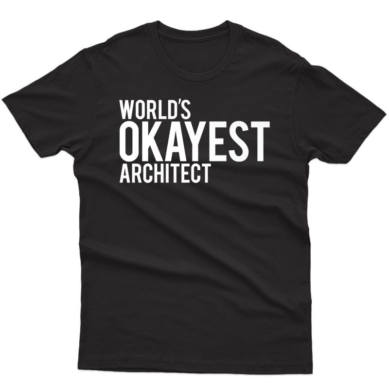 Worlds Okayest Architect Silicone Valley T-shirt