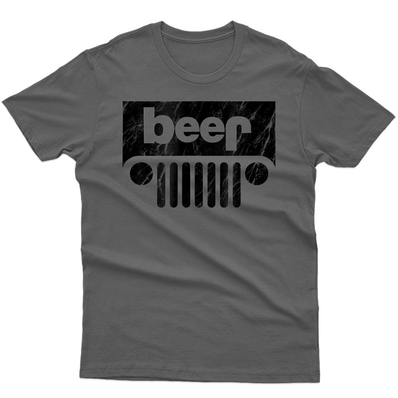 Wrecked Jeep Beer T-shirt