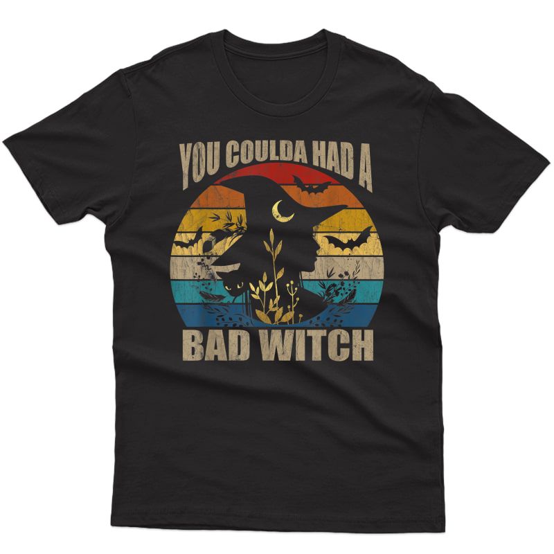 You Coulda Had A Bad Witch Halloween Vintage Shirt Retro 70s
